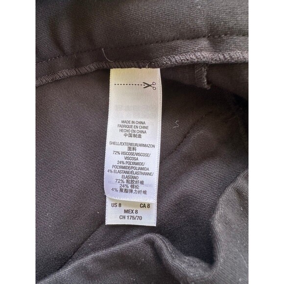 Juicy Couture Black Label Harper Ponte Slant Gold Zippers Bodycon Pencil Skirt 8 - Picture 6 of 7